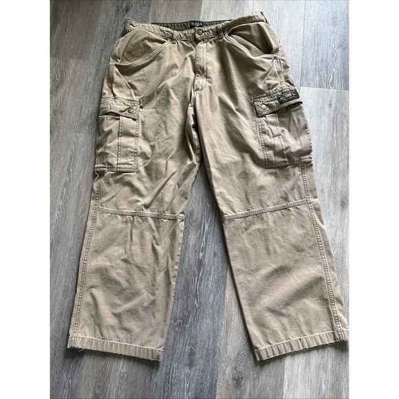 Polo Ralph Lauren Other - Polo Jeans Co. Ralph Lauren Vintage Tan Cargo Pants 90s Y2K 40X30 Freighter Pant